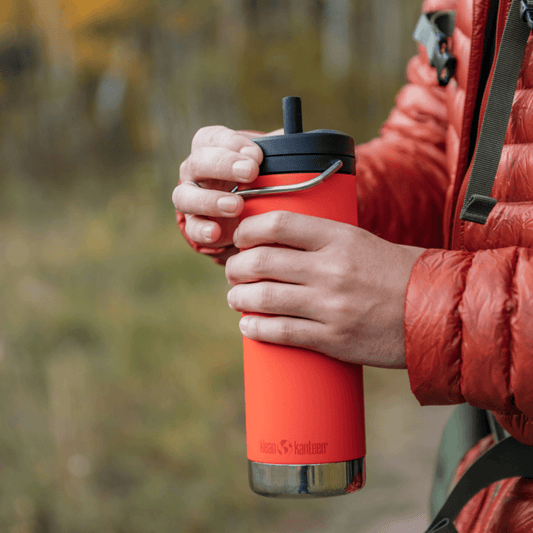 Klean Kanteen TKWide Isolerad 473ml (Twist Cap) Vattenflaska Tiger Lily - NatureLife