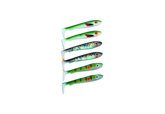 SvartZonker McRubber Bass 8cm 6-Pack Mix - NatureLife