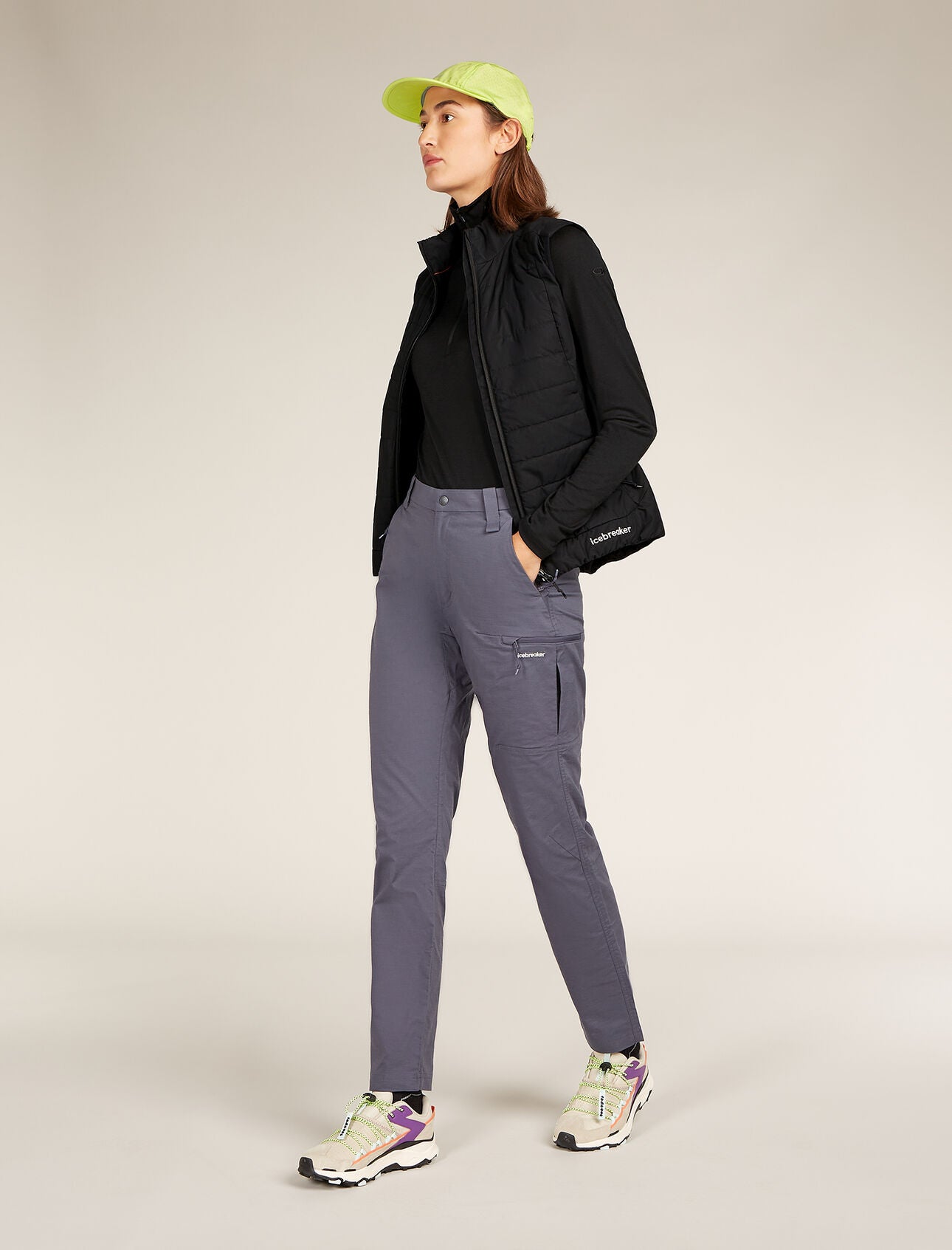 Icebreaker 200 Oasis LS Half Zip Dam Black