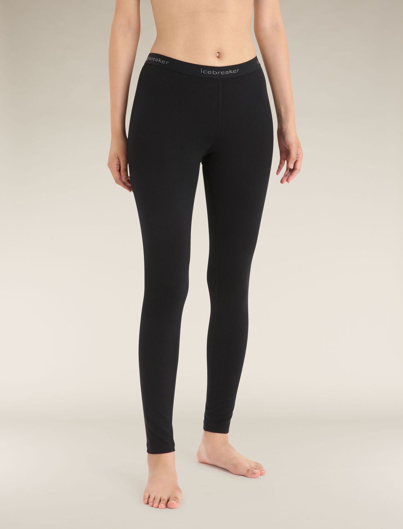 Icebreaker 200 Oasis Termiska Leggings I Merino Black