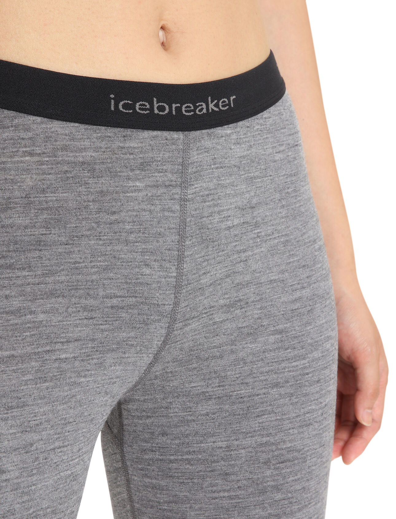 Icebreaker 200 Oasis Termiska Leggings I Merino Gritstone Heather