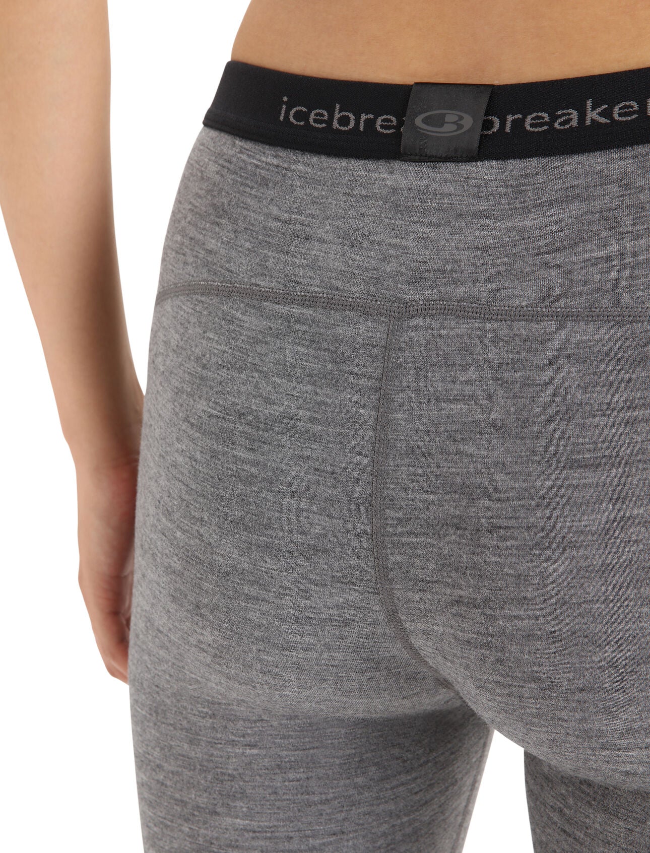 Icebreaker 200 Oasis Termiska Leggings I Merino Gritstone Heather