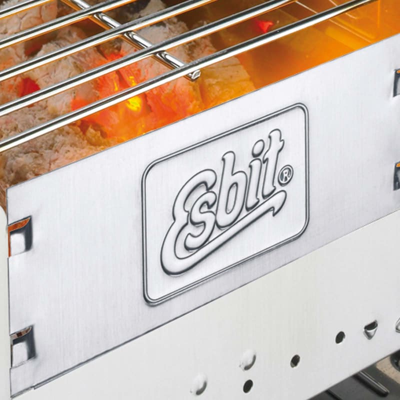 Esbit Stainless Steel Foldable Bbq Box Metal