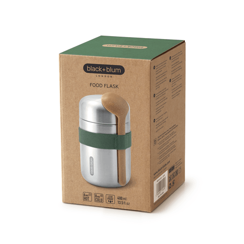 Black+Blum Food Thermo Flask 400ml Oliv - NatureLife