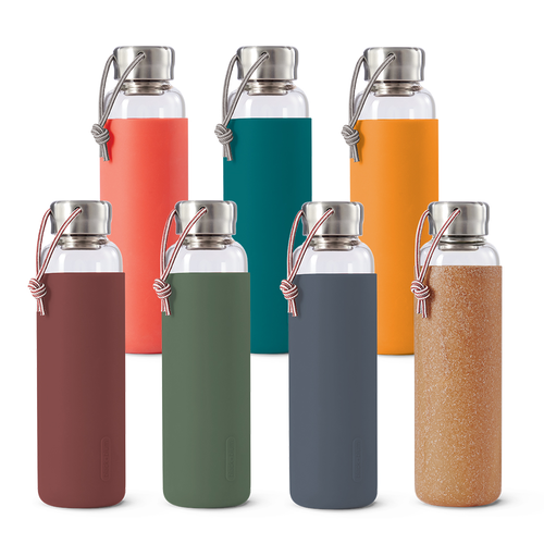 Glasflaska Rubber 600 ml Oliv