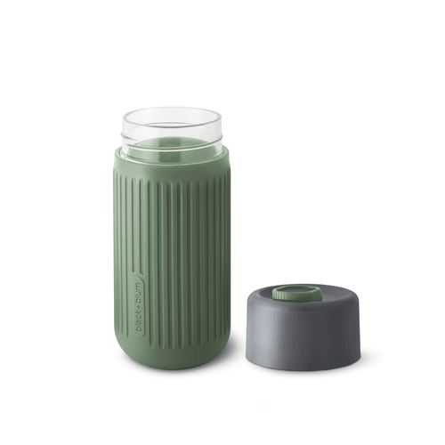 Black+Blum Travel Cup Glas 340ml Oliv - NatureLife