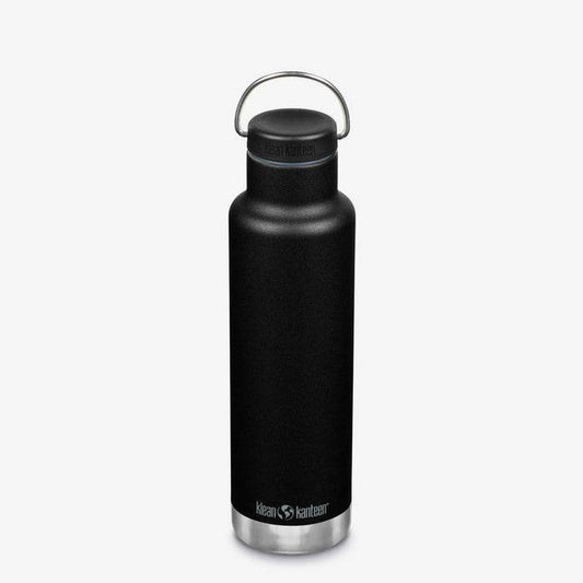 Klean Kanteen Isolerad Classic 355ML/592ML Vattenflaska/Termos Svart - NatureLife