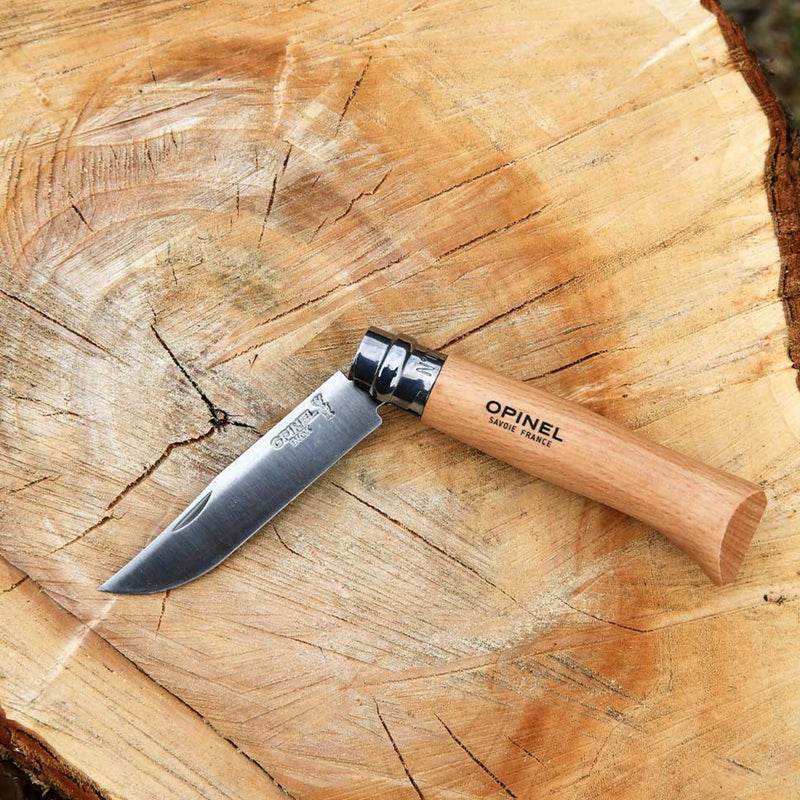 Opinel N°08 Beech Stainless Steel - NatureLife
