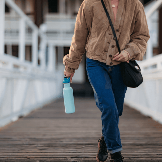 Klean Kanteen Classic 800ml Vattenflaska Blue Tint - NatureLife