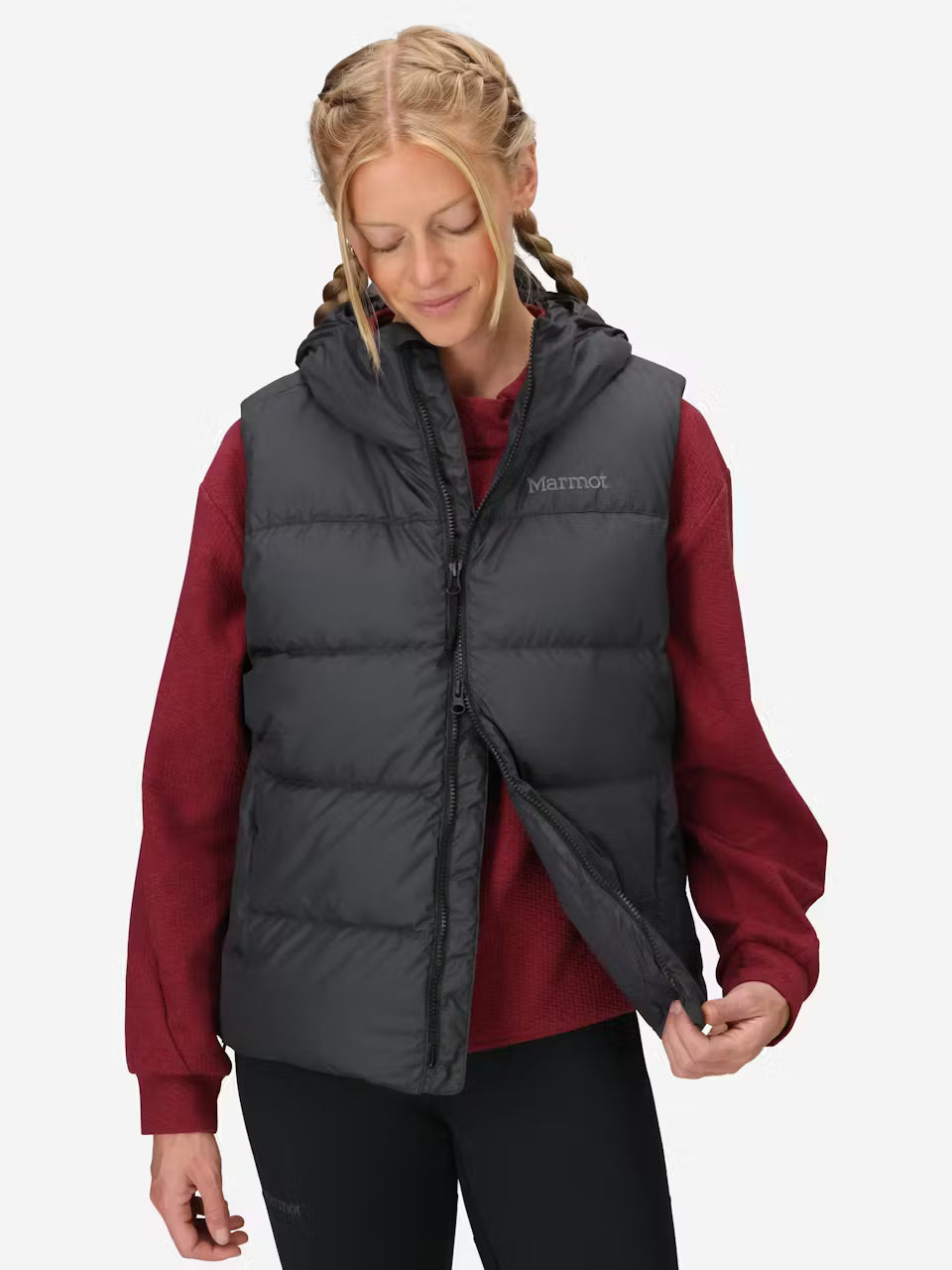 Marmot Wm's Strollbridge Hooded Down Vest Black