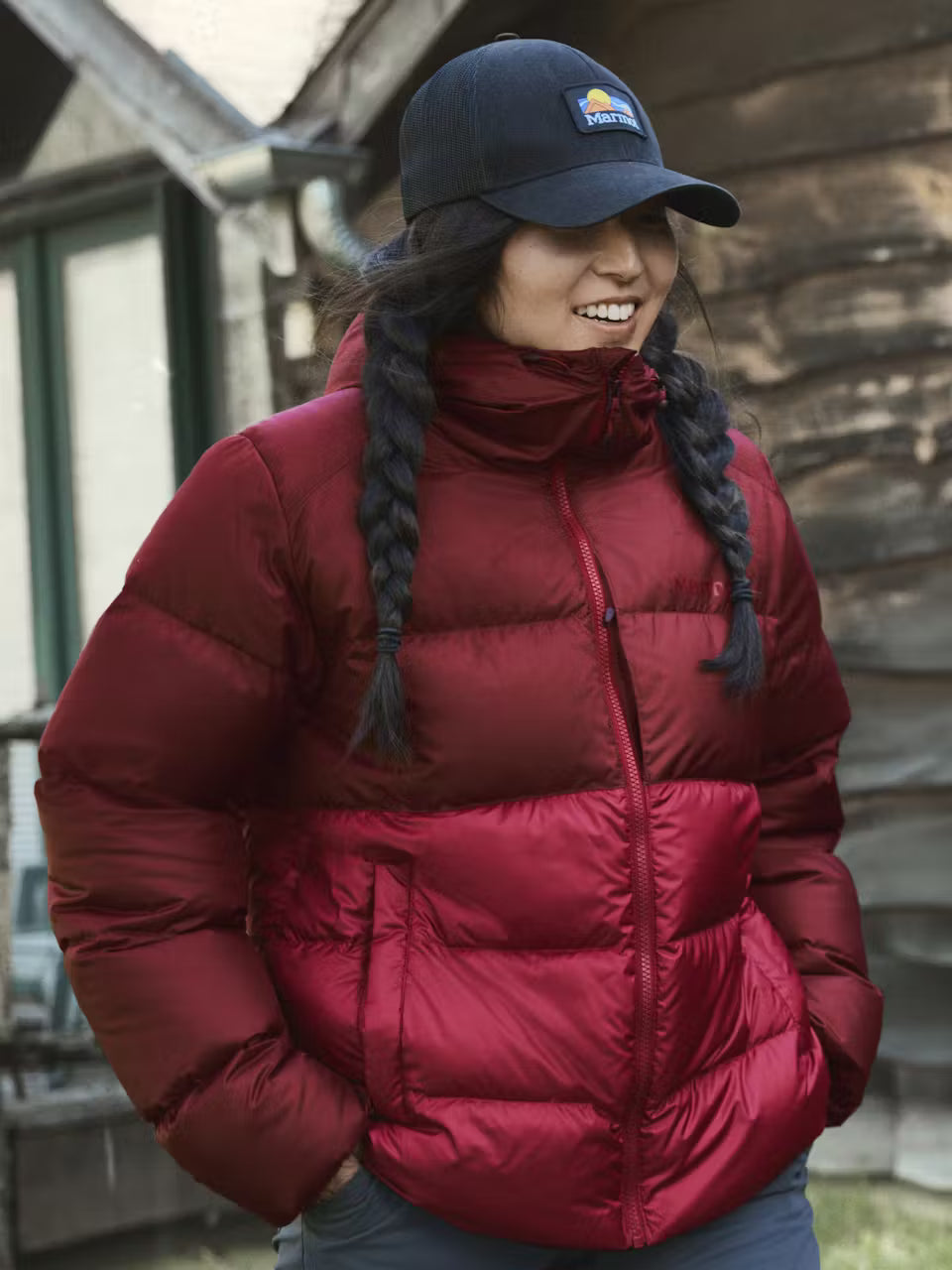Marmot Wm's Guides Down Hoody Acai Berry/Red Mulberry
