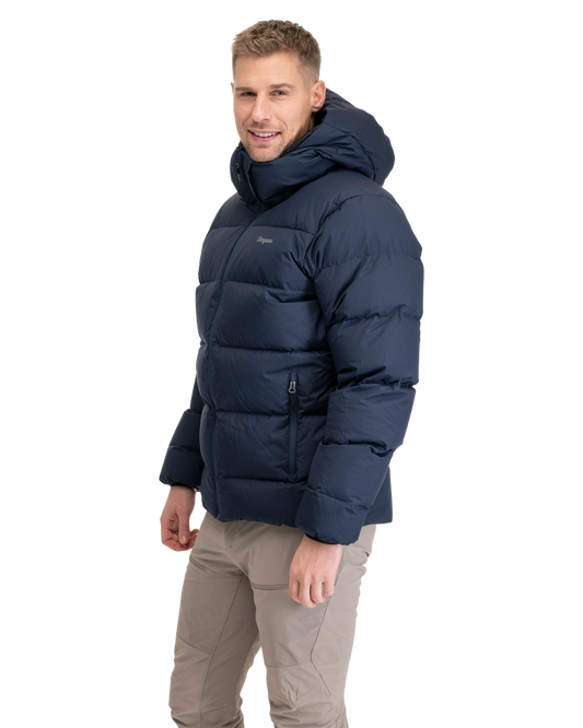 Bergans Lava Warm Down Jacket w/Hood Men Navy Blue
