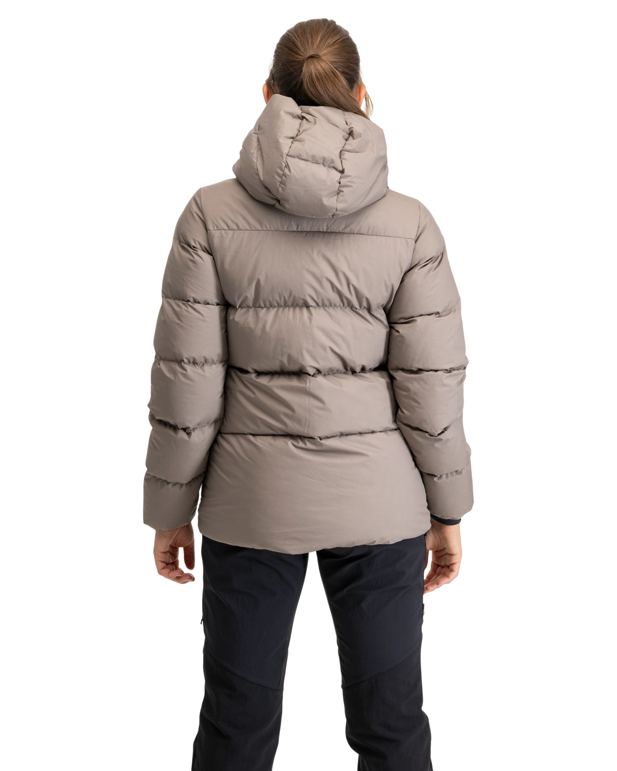 Bergans Lava Warm Down Jacket w/Hood Women Rock Taupe