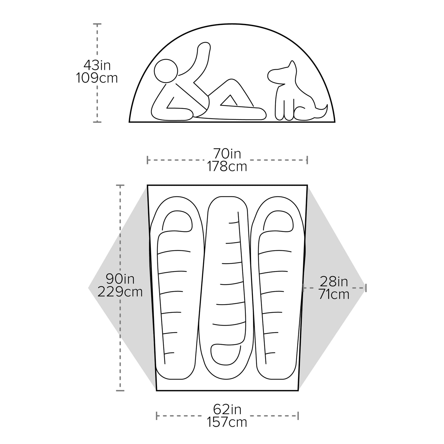 Big Agnes Copper Spur UL3 Tangelo