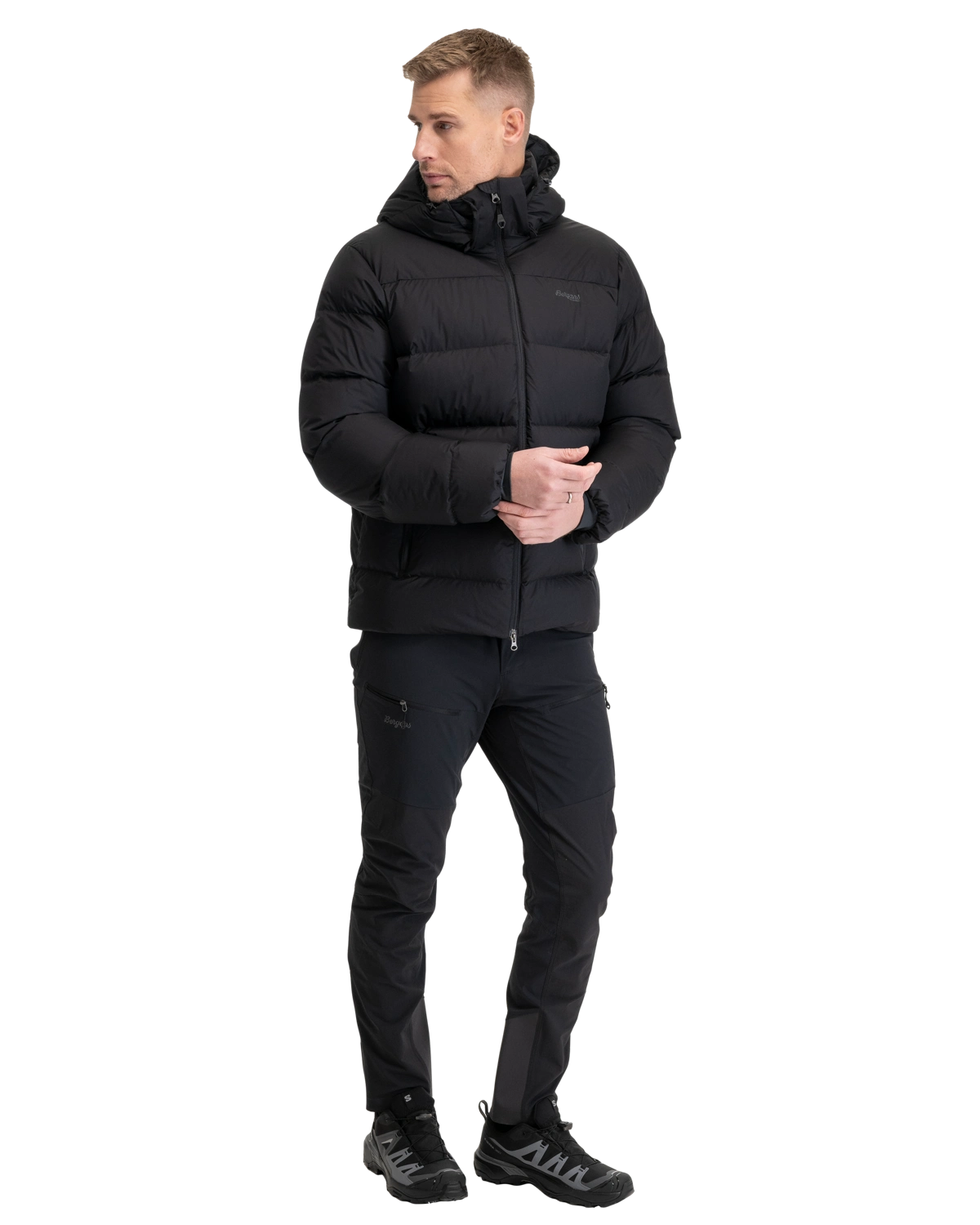 Bergans Lava Warm Down Jacket w/Hood Men Black