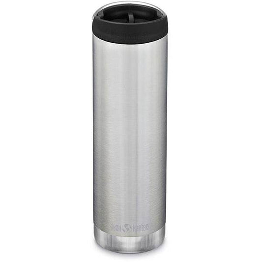 Klean Kanteen TKWide Isolerad 355ML/592ML (Café Cap) Vattenflaska Silver - NatureLife