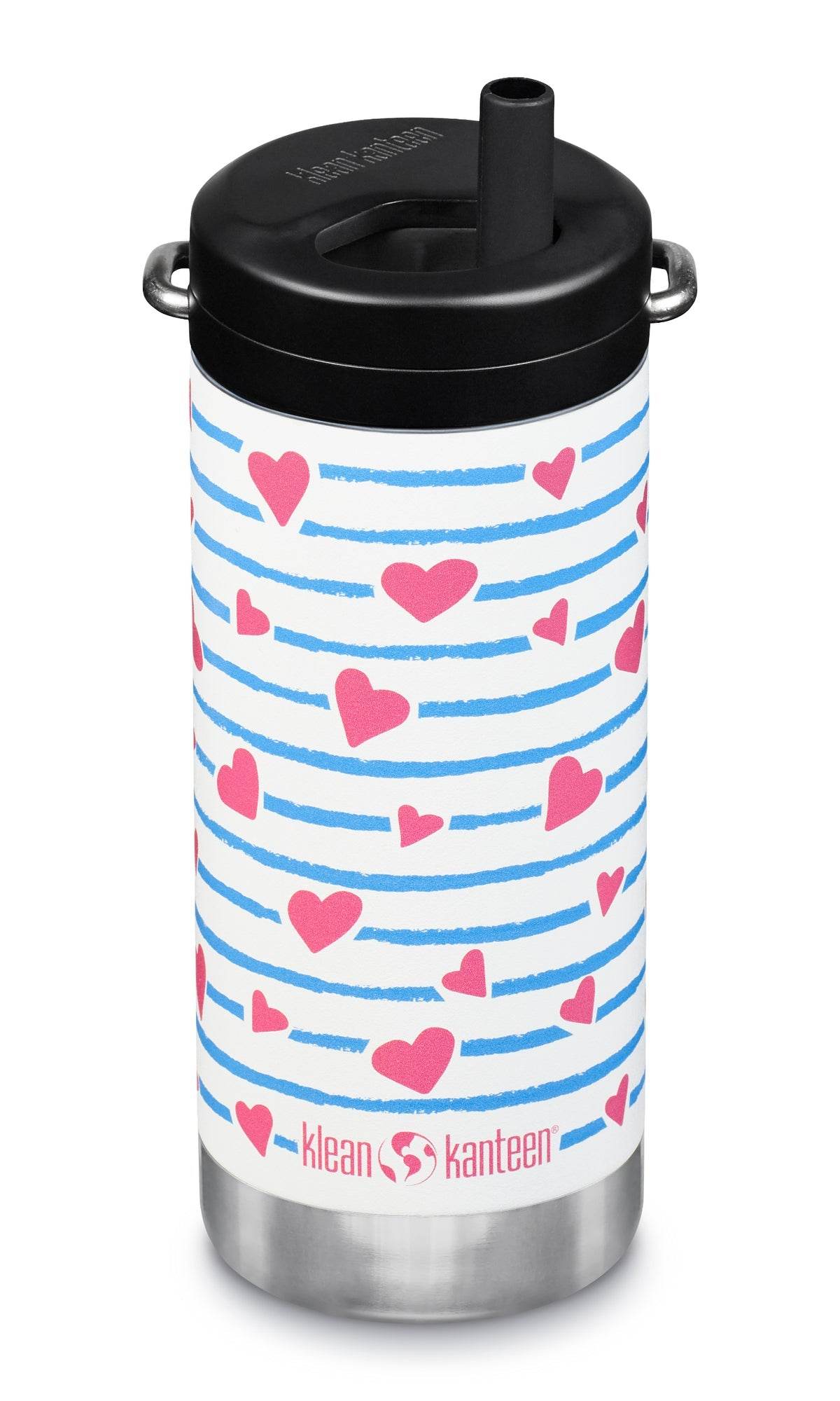 Klean Kanteen TKWide Isolerad 355ml (Twist Cap) Vattenflaska Heart Stripe - NatureLife