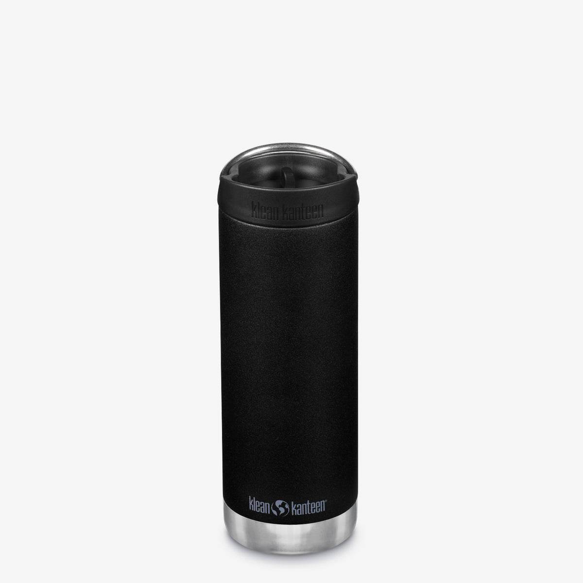 Klean Kanteen TKWide Isolerad 473ml (Café Cap) Vattenflaska Svart - NatureLife