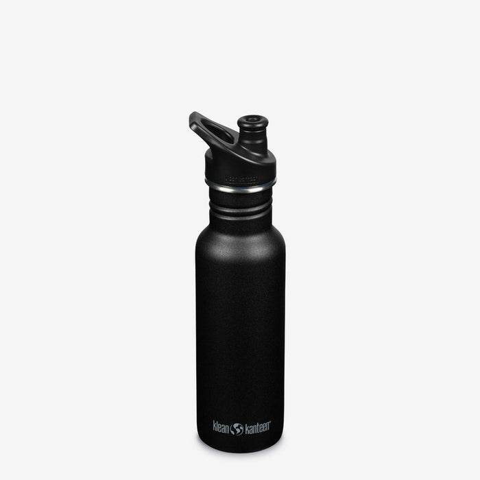 Klean Kanteen Classic Narrow 532ml Sport Cap Vattenflaska Svart - NatureLife