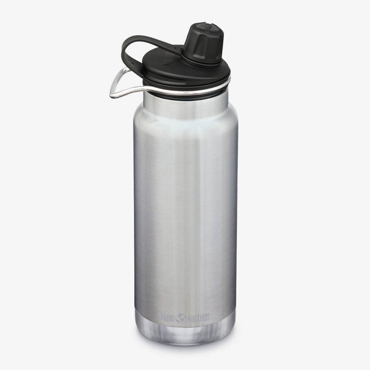 Klean Kanteen TKWide Isolerad 946ml (Chug Cap) Vattenflaska Silver - NatureLife