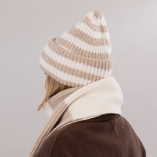 Sätila Lexby Striped Scarf Skye Blue Combo