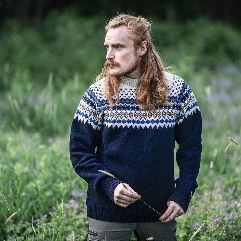 Sätila Sarek Sweater Herr Navy - NatureLife