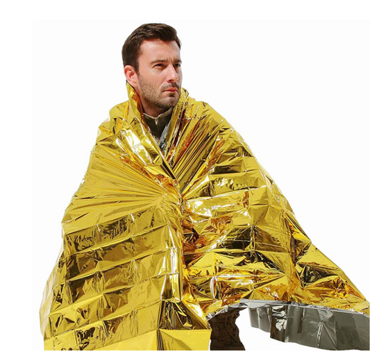 Nödfilt/Räddningsfilt 2,1 x 1,6m Guld & Silver