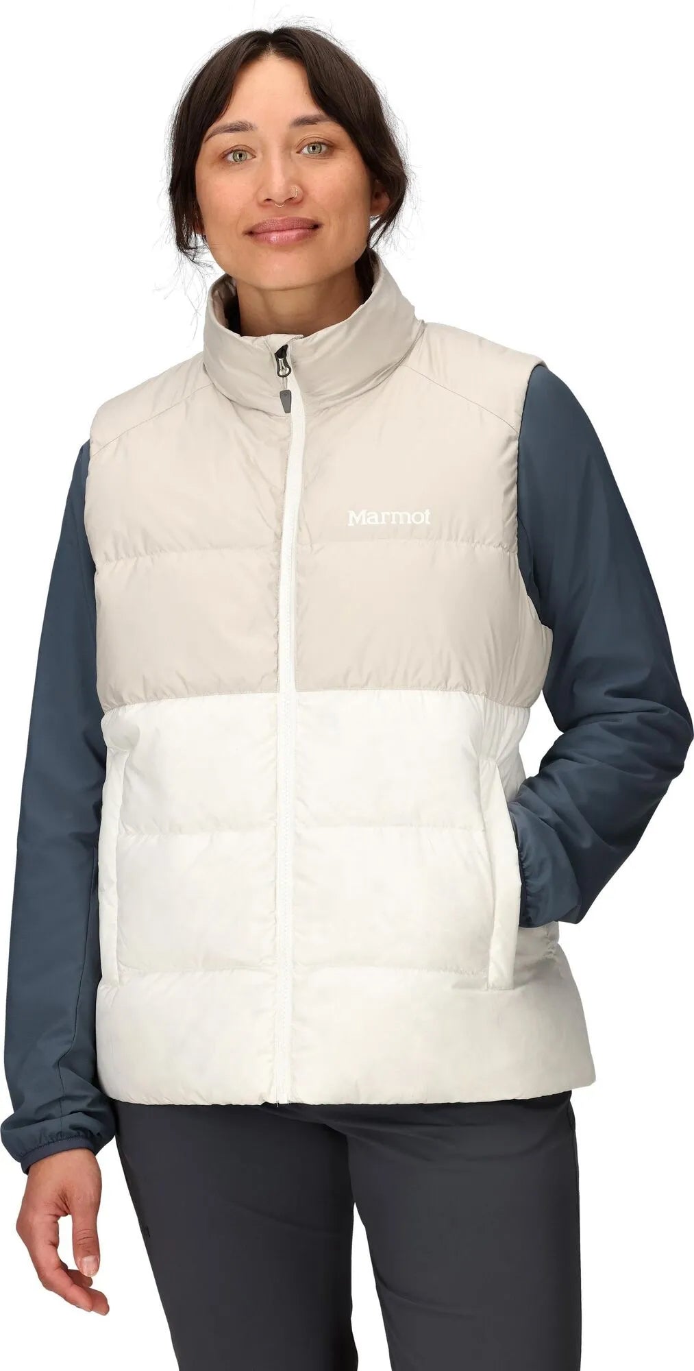 Marmot Wm's Guides Down Vest Birch Bark/Pearl