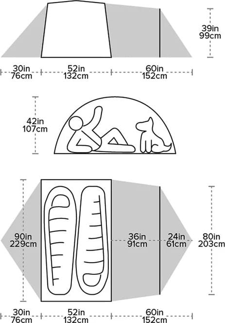 Big Agnes Blacktail 2 Hotel Warm Olive/Chinois Green