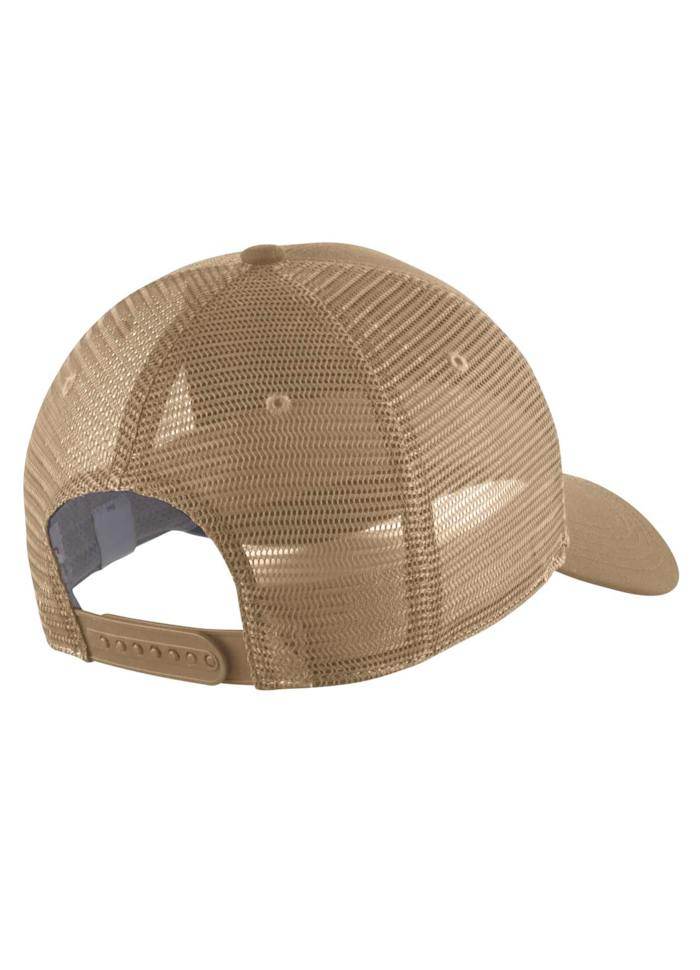 Carhartt Canvas Mesh Back Cap Dark Khaki - NatureLife