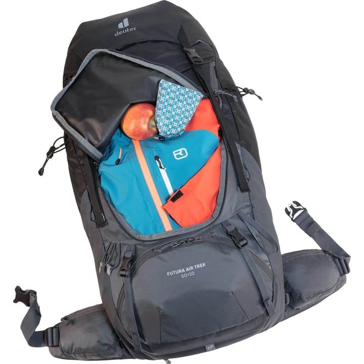 Deuter Futura Air Trek 50+10 Herr Black-Graphite - NatureLife