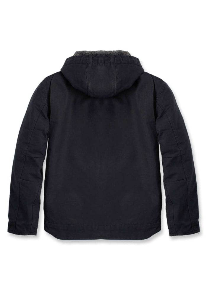 Carhartt Washed Duck Sherpa Lined Jacket Black - NatureLife