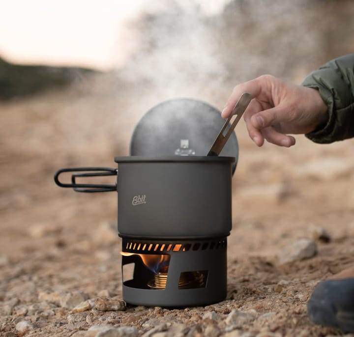 Esbit Cookset With Alcohol Burner 1500 ml Grey - NatureLife