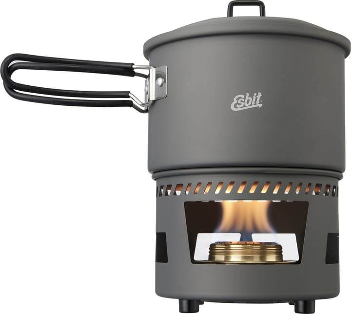 Esbit Cookset With Alcohol Burner 1500 ml Grey - NatureLife