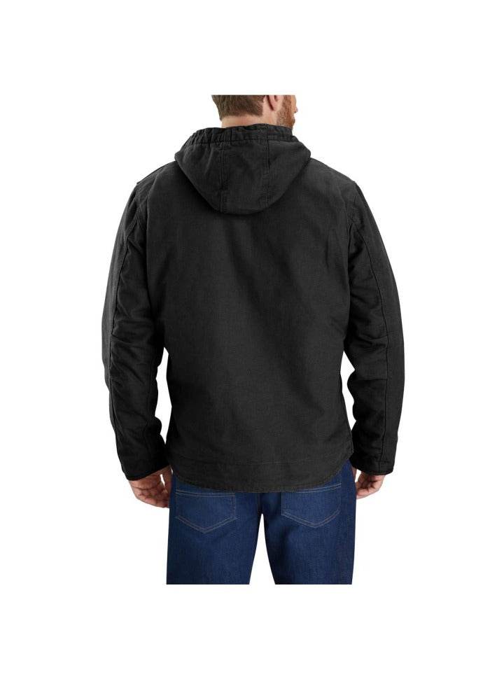 Carhartt Washed Duck Sherpa Lined Jacket Black - NatureLife