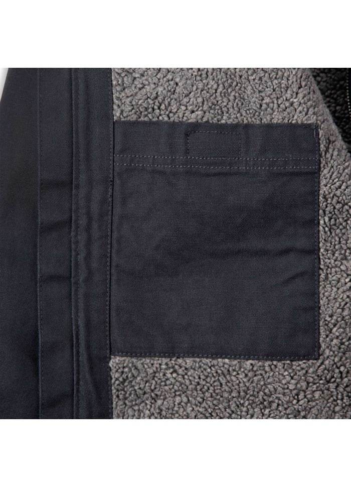Carhartt Washed Duck Sherpa Lined Jacket Black - NatureLife