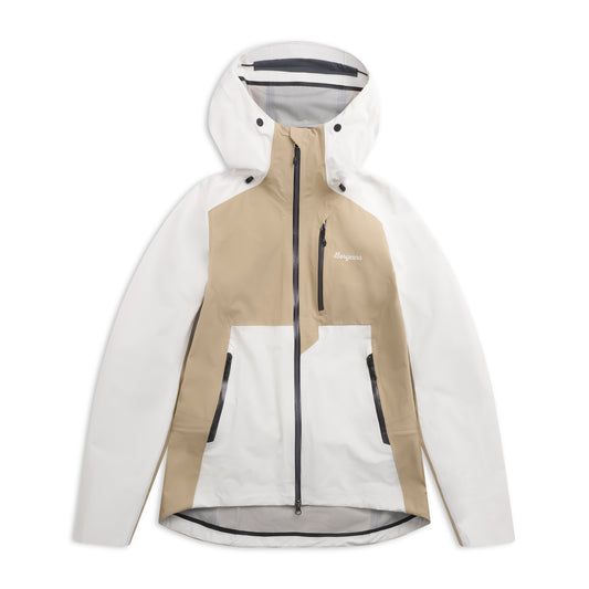Bergans Oppdal 3L Shell Jacket Dam Arctic White/Sandstone