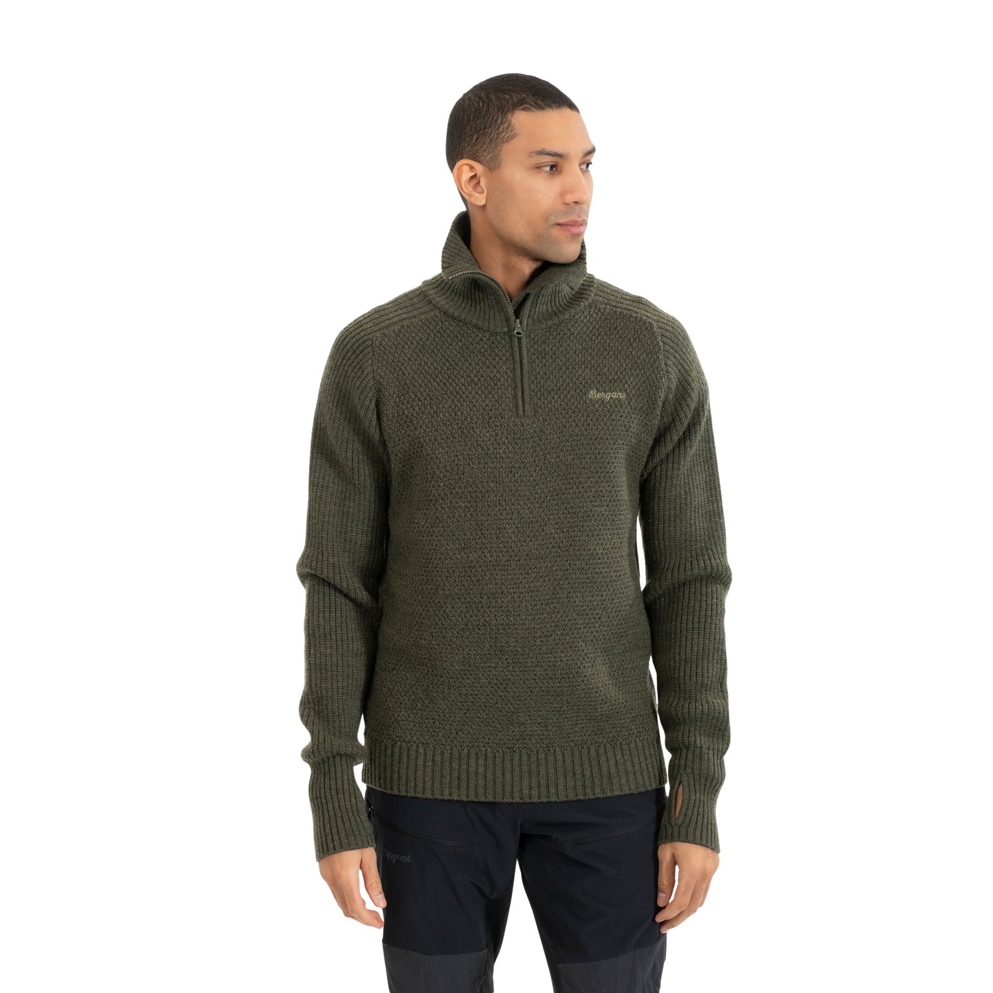 Bergans Ulriken Jumper Men Dark Green Mud