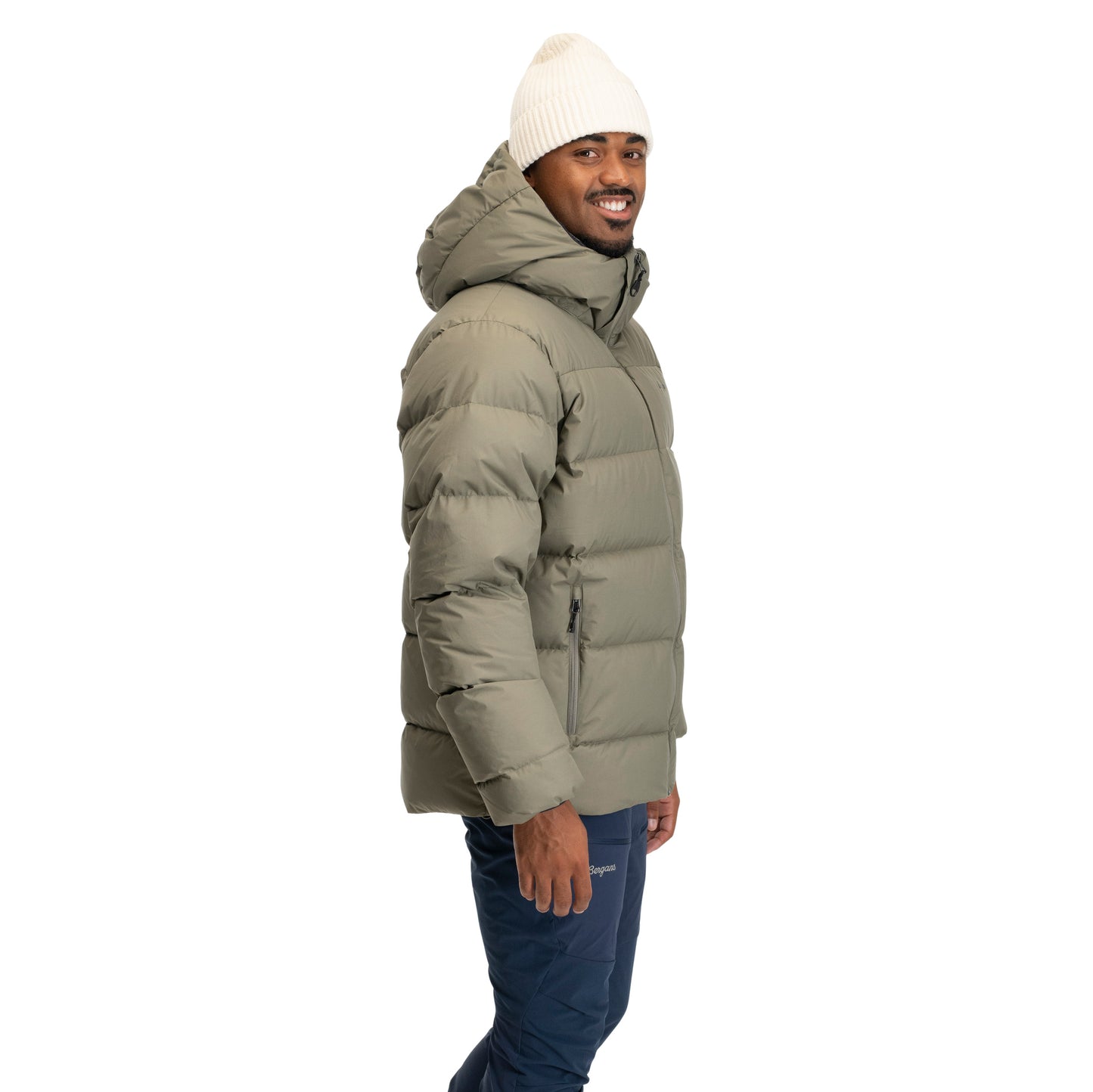 Bergans Lava Warm Down Jacket w/Hood Men Green Mud