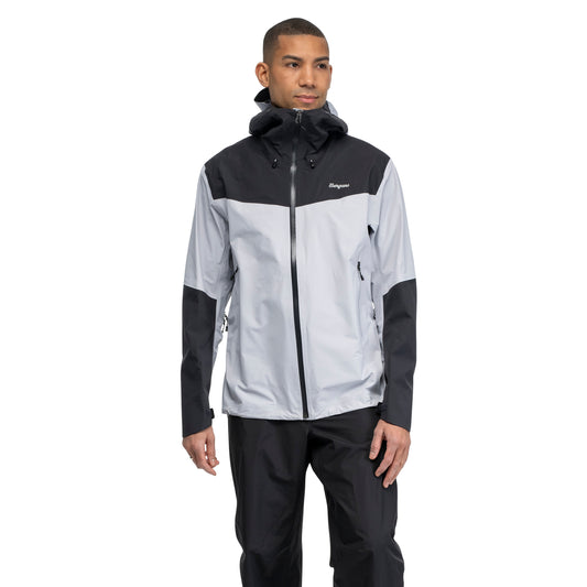 Bergans Rabot Light 3L Shell Jacket Men Pearl Grey / Dark Shadow Grey