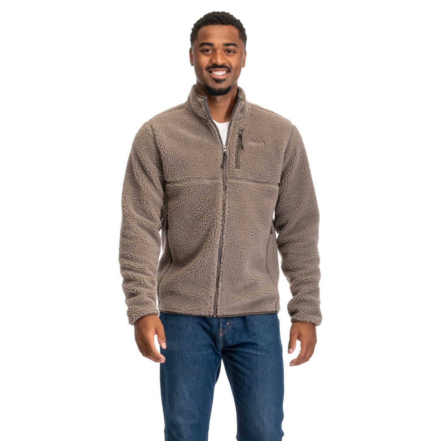 Bergans Lunnan Pile Fleece Jacket Men Rock Taupe