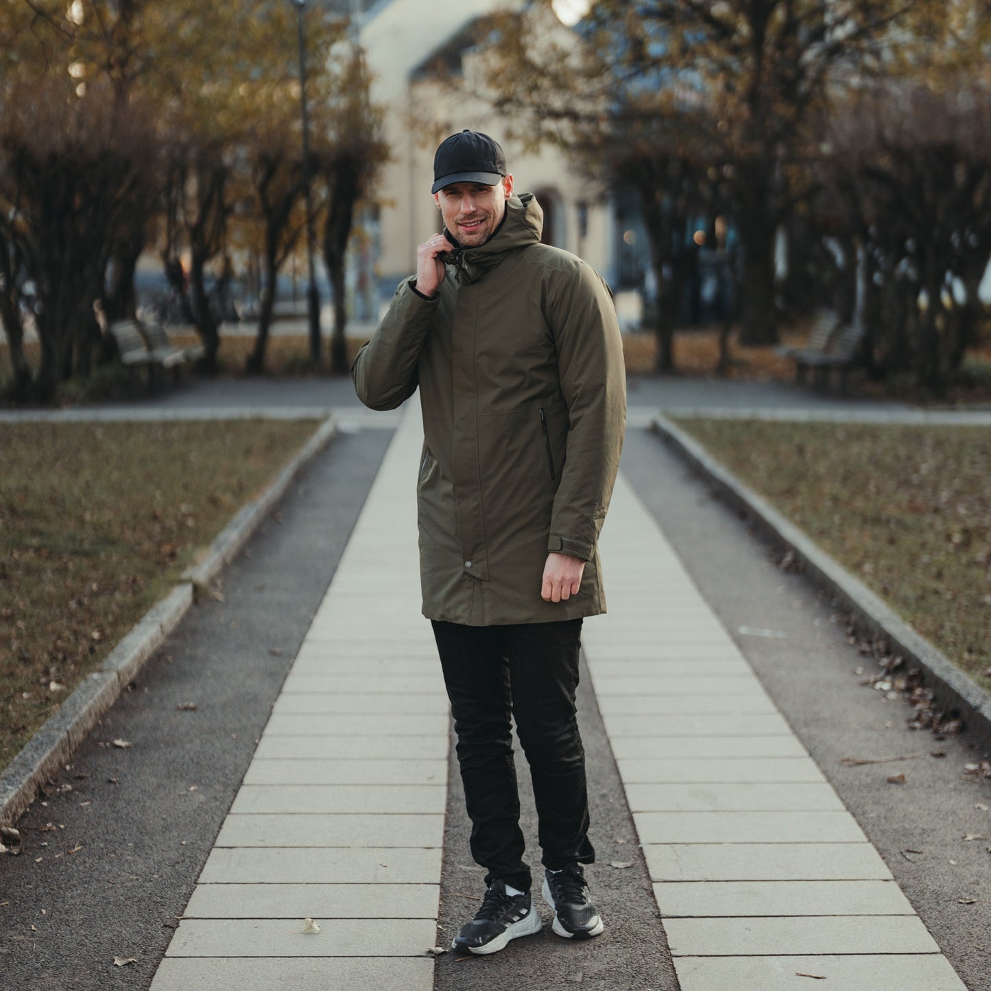 Bergans Urban Insulated Shell Coat Men Dark Green Mud