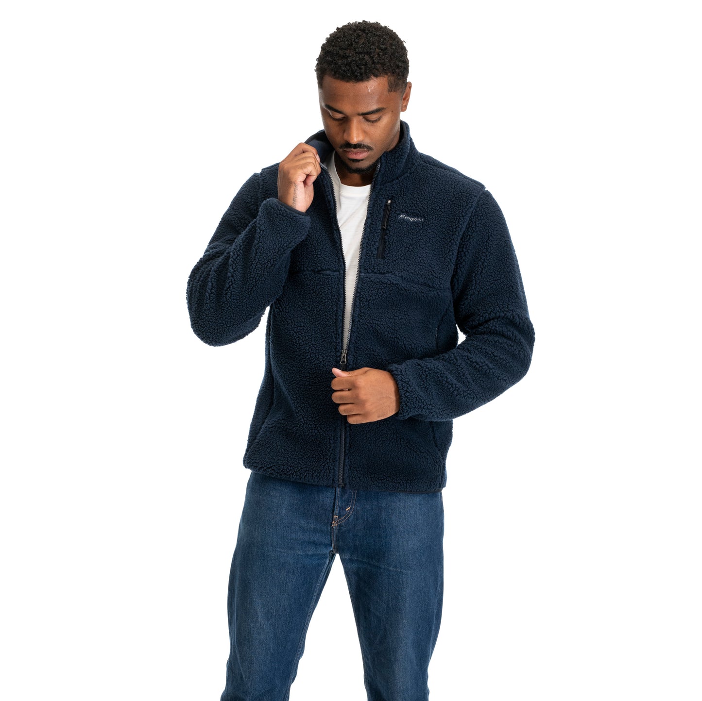 Bergans Lunnan Pile Fleece Jacket Men Navy Blue
