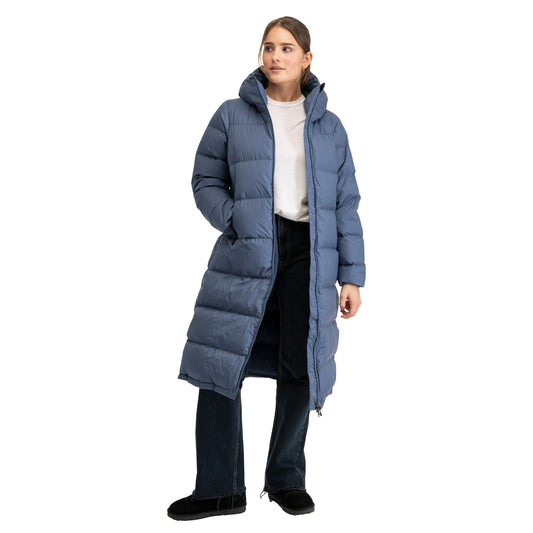 Bergans Urban Down Long Coat Women Granite Blue