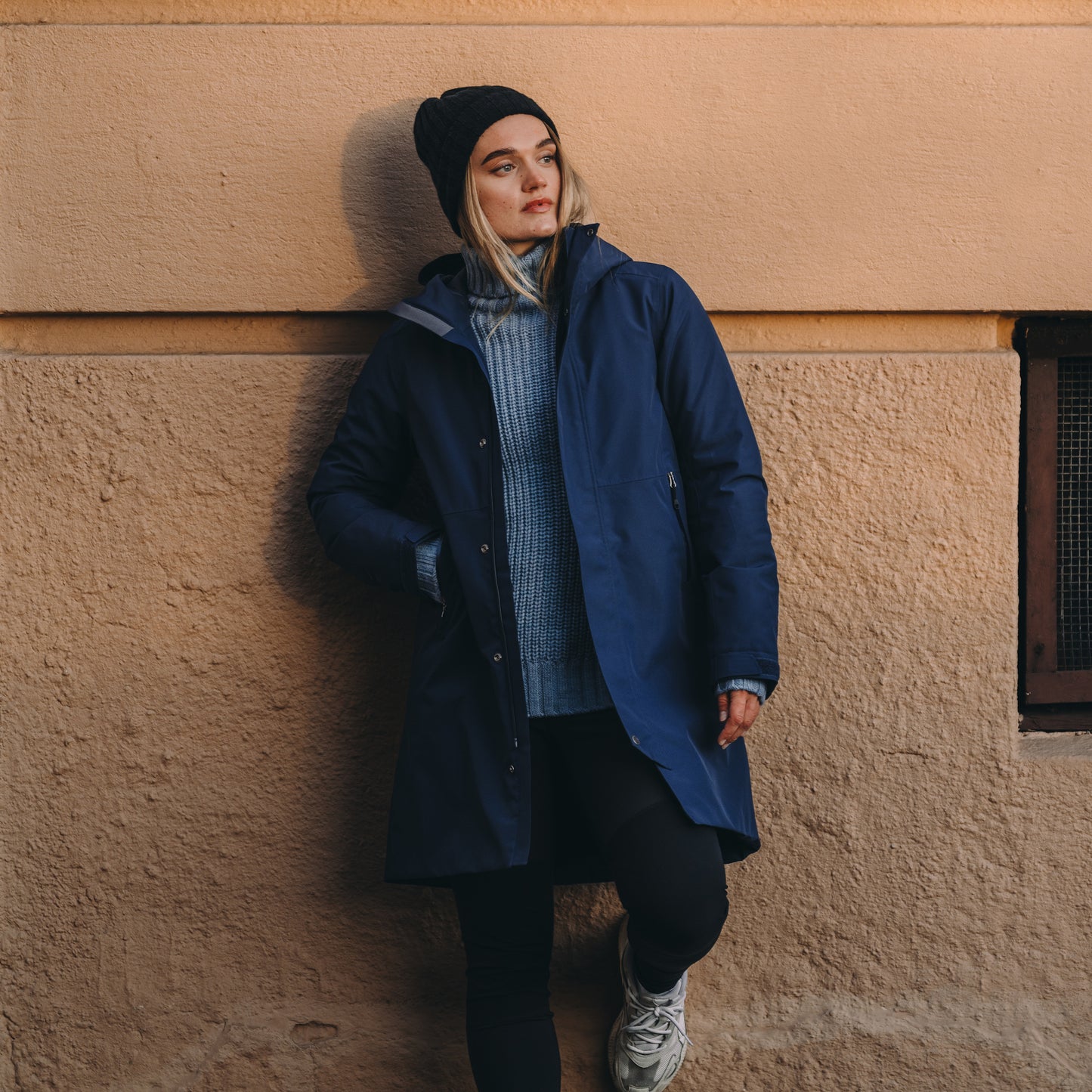 Bergans Urban Insulated Shell Coat Women Navy Blue