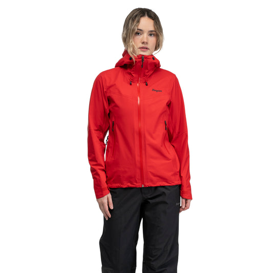 Bergans Rabot Light 3L Shell Jacket Women Fire Red