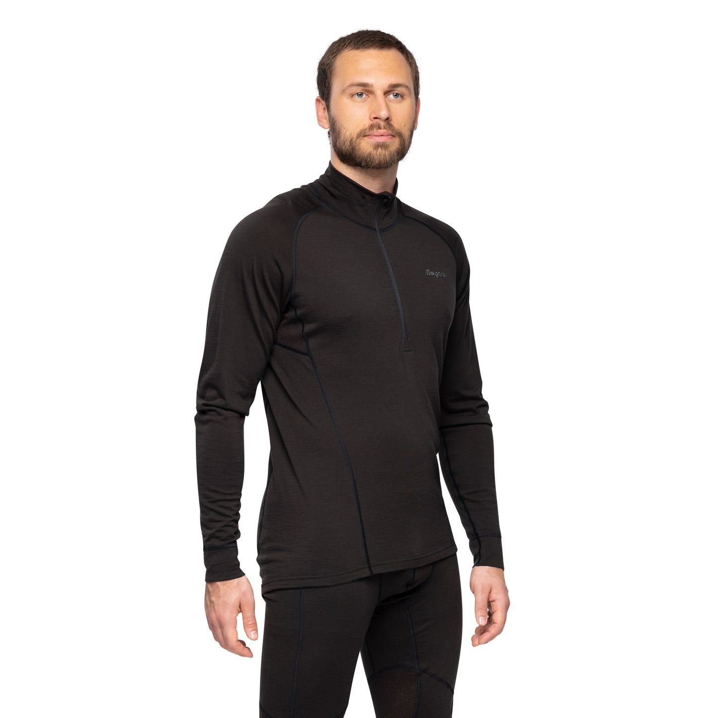 Bergans Inner:Pure Merino Half Zip Men Black