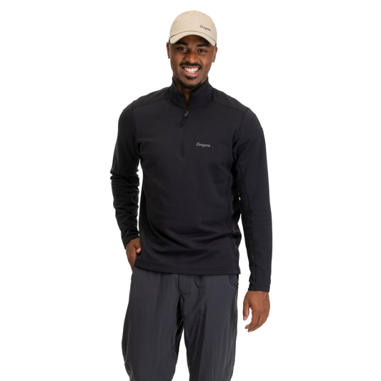 Bergans Midtli Midlayer Half Zip Men Black