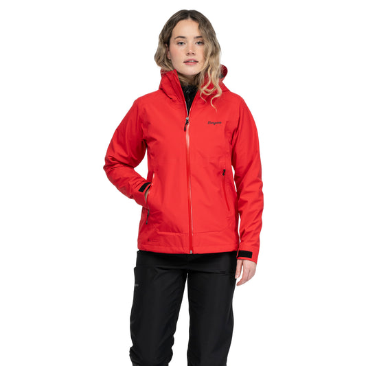 Bergans Essentials 3L Shell Jacket Women Fire Red