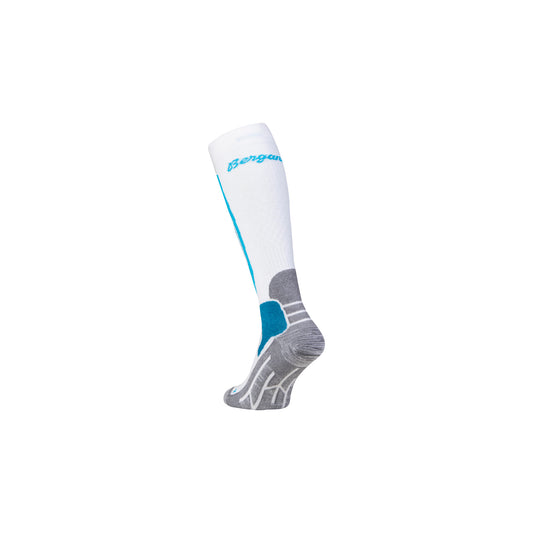 Bergans AllMountain Ski Merino Sock Arctic White / Aqua Lagoon
